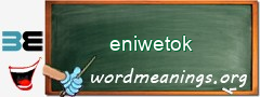 WordMeaning blackboard for eniwetok